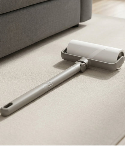Hish Low-Clearance Hinged Adhesive Lint Roller 60 Sheets Stone - Lifestyle view
