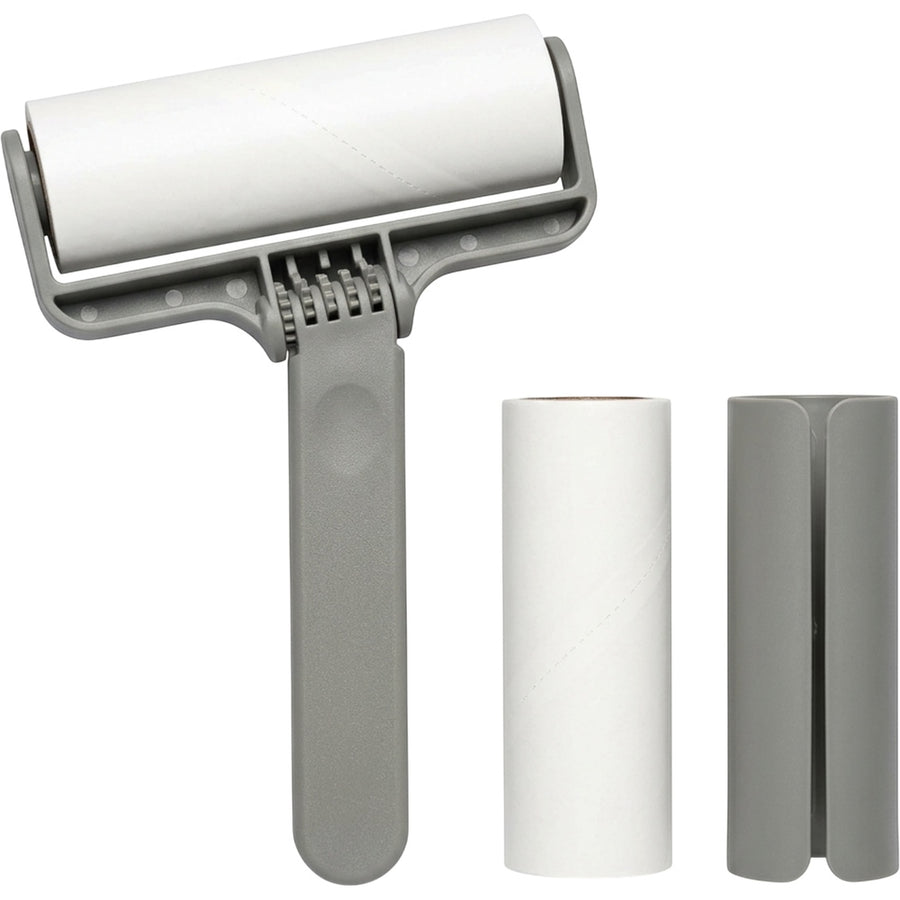 Hish Low-Clearance Hinged Adhesive Lint Roller 60 Sheets Stone